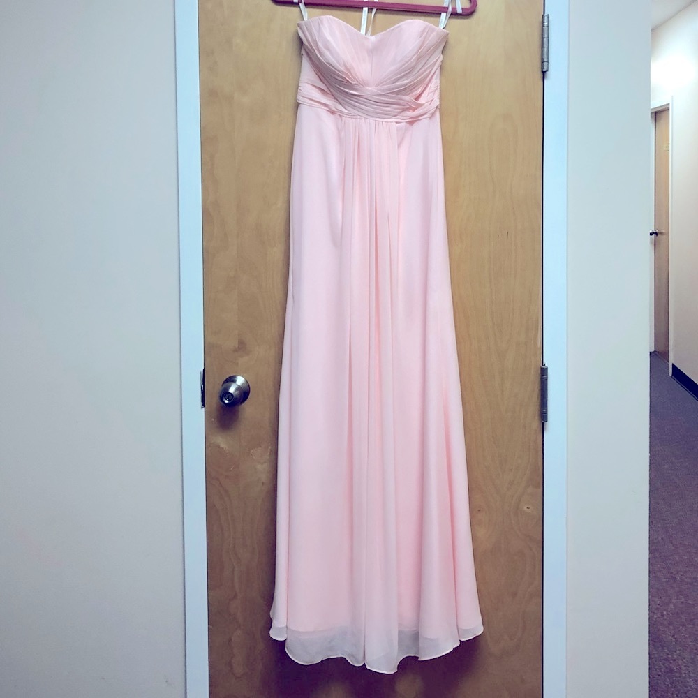 David’s Bridal Bridesmaid Prom Petal (pink) F15555